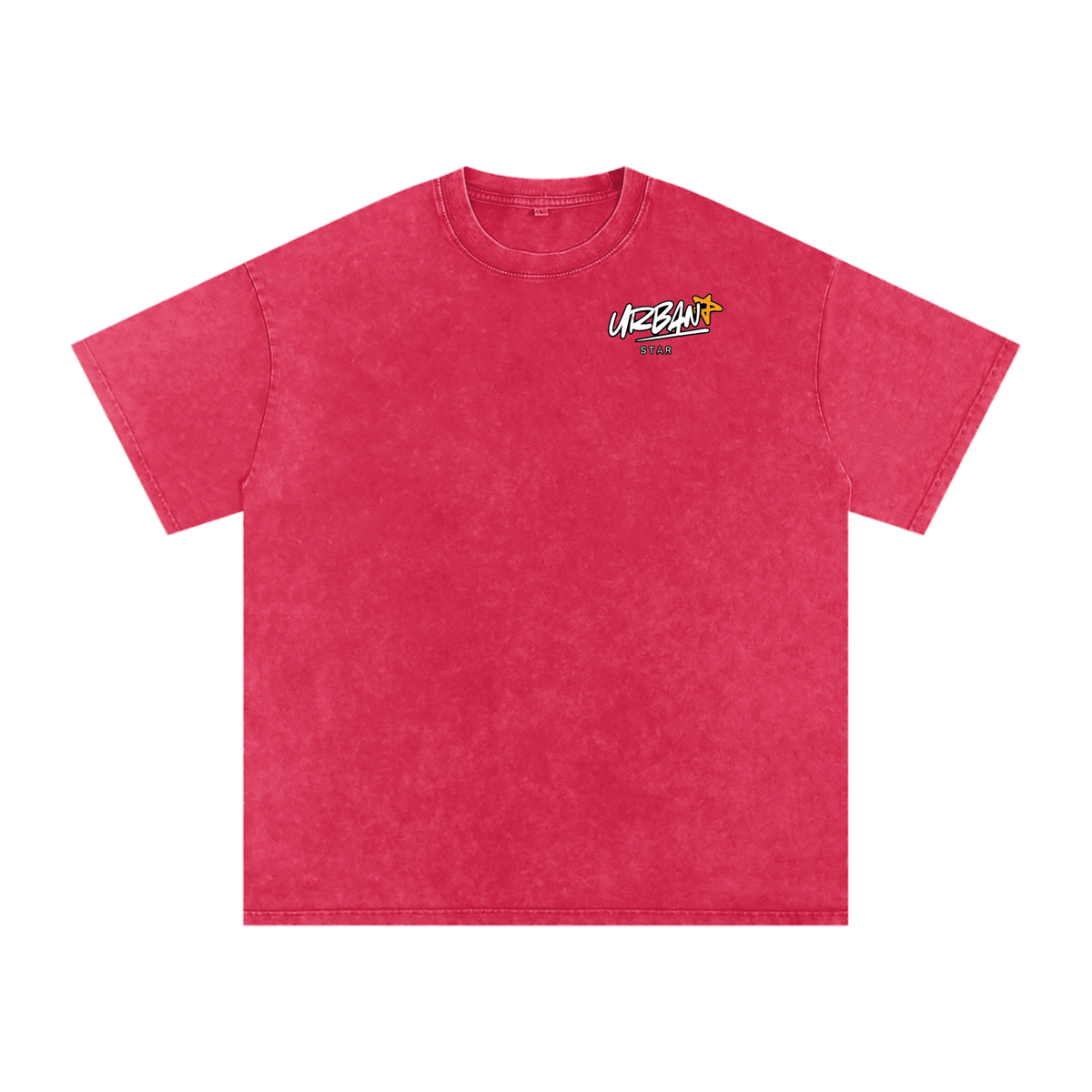 UrbanStar Graphic Born To Race Art Snow Washed Oversized Cotton T-Shirt