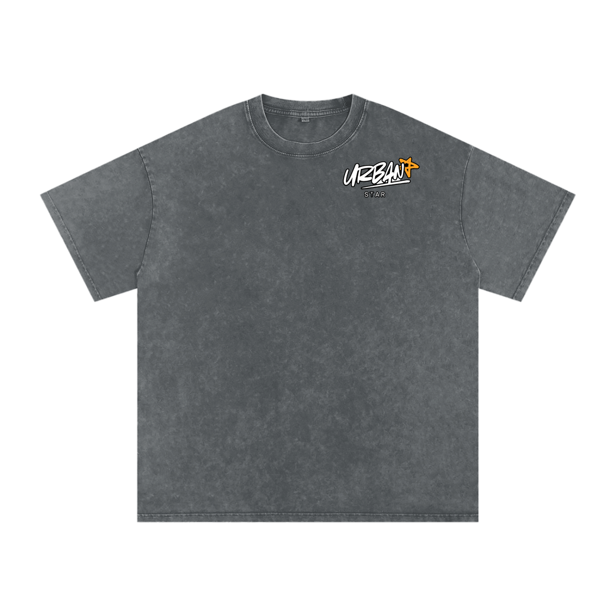 UrbanStar Graphic Y2K Tech Infinity Art Snow Washed Oversized Cotton T-Shirt