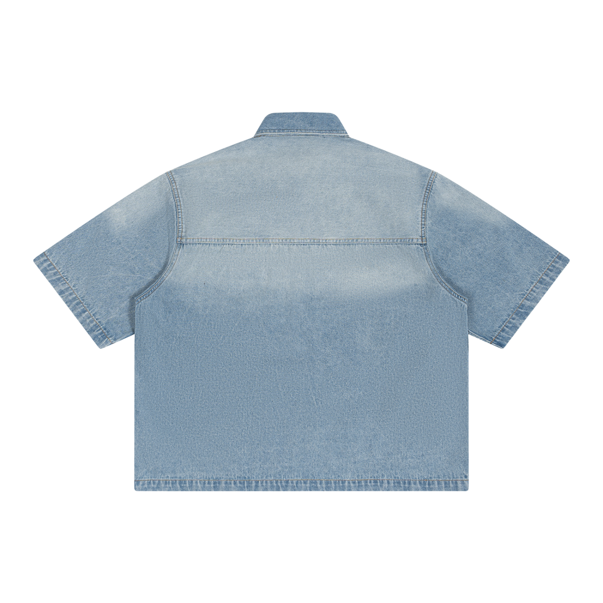 UrbanStar Vintage Boxy Short Denim Shirt