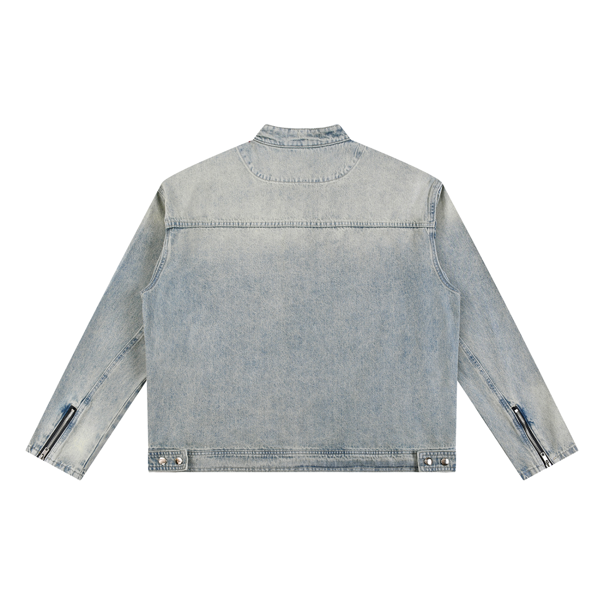 UrbanStar Men's Vintage Zip Denim Jacket