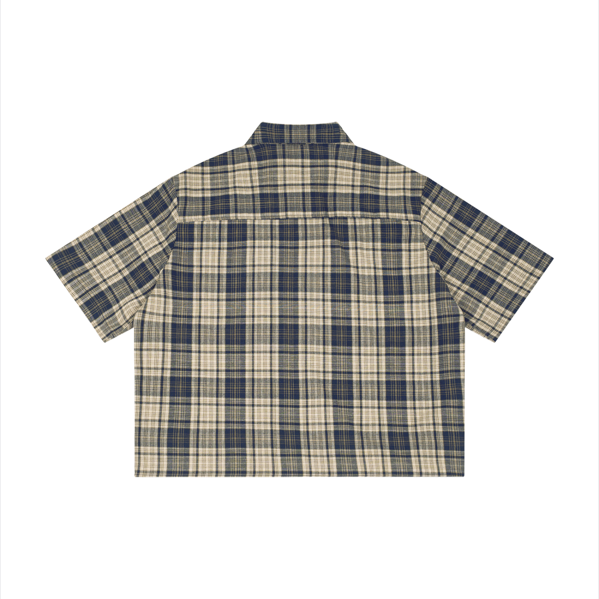 UrbanStar Men's Plaid Boxy Short Sleeve Shirt