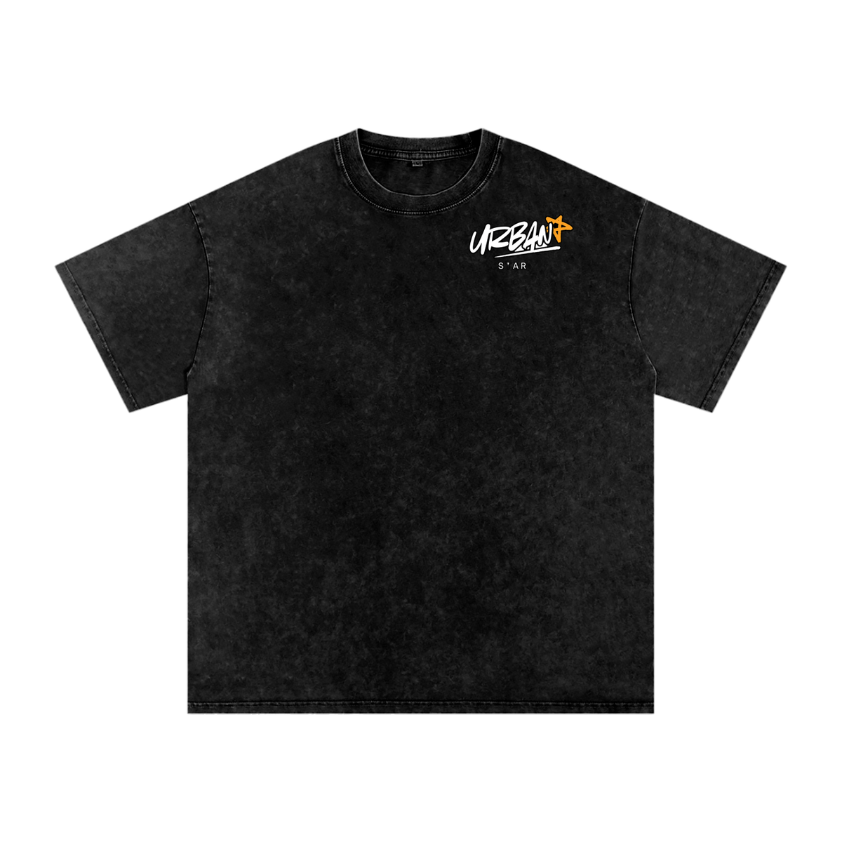 UrbanStar Graphic Y2K Tech Infinity Art Snow Washed Oversized Cotton T-Shirt