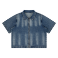 UrbanStar Vintage Full-Zip Denim Shirt