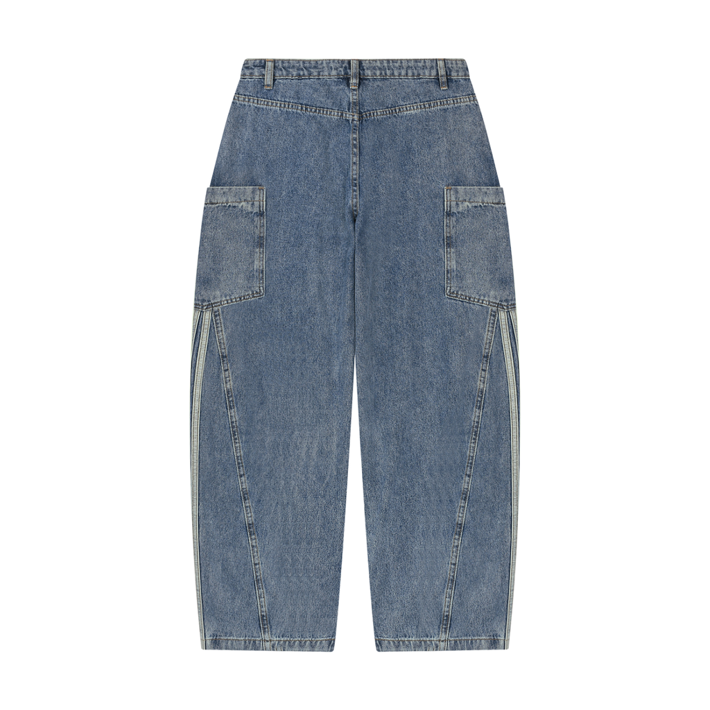 UrbanStar Women's Vintage Baggy Barrel Leg Jeans