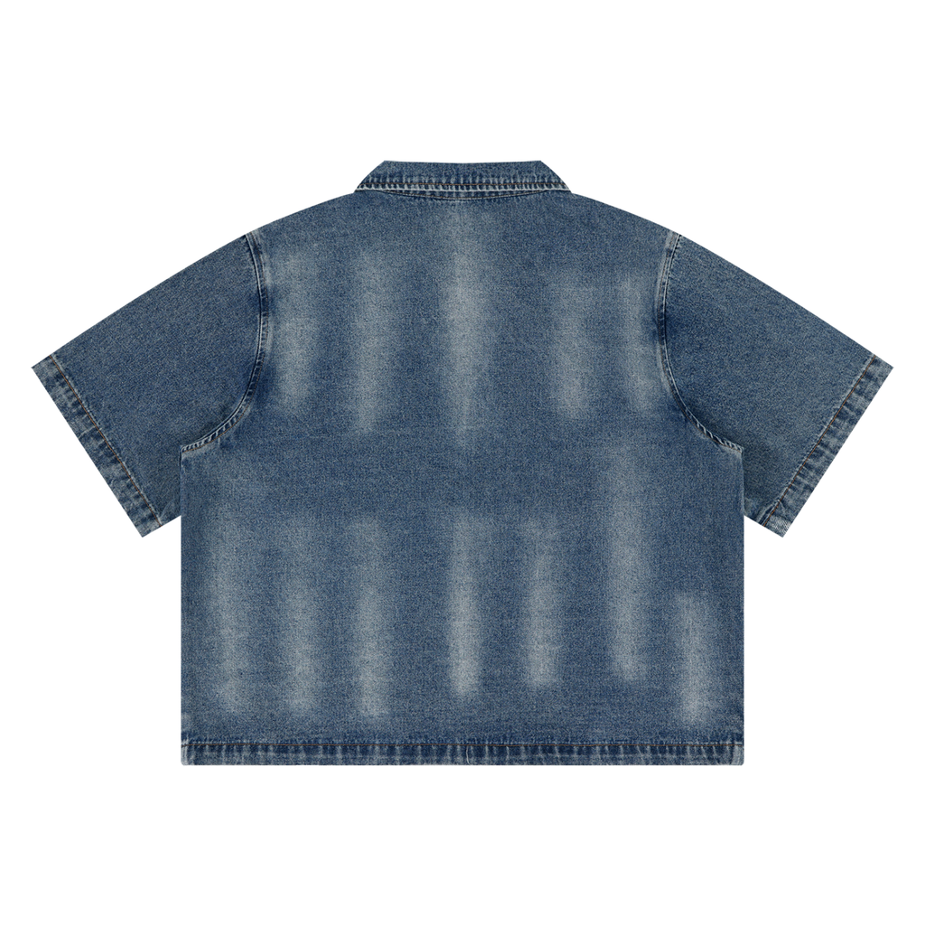 UrbanStar Vintage Full-Zip Denim Shirt