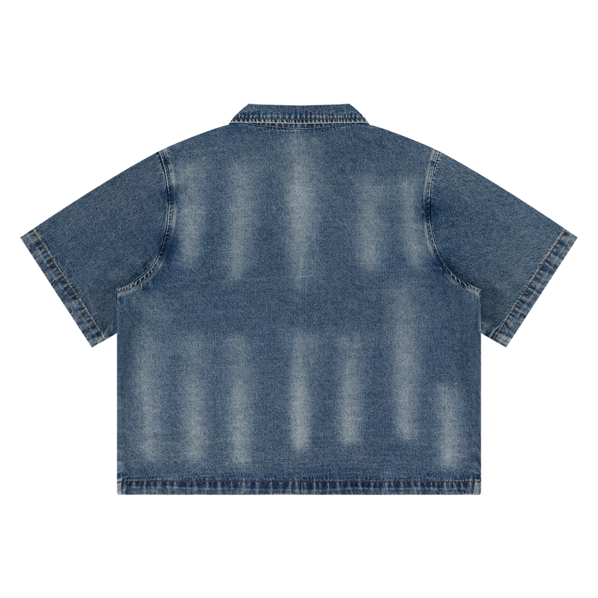 UrbanStar Vintage Full-Zip Denim Shirt
