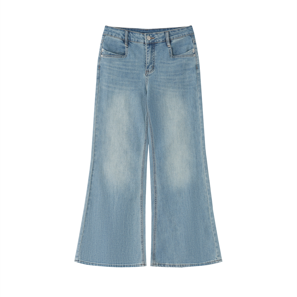 UrbanStar Women's Vintage Flared Leg Jeans