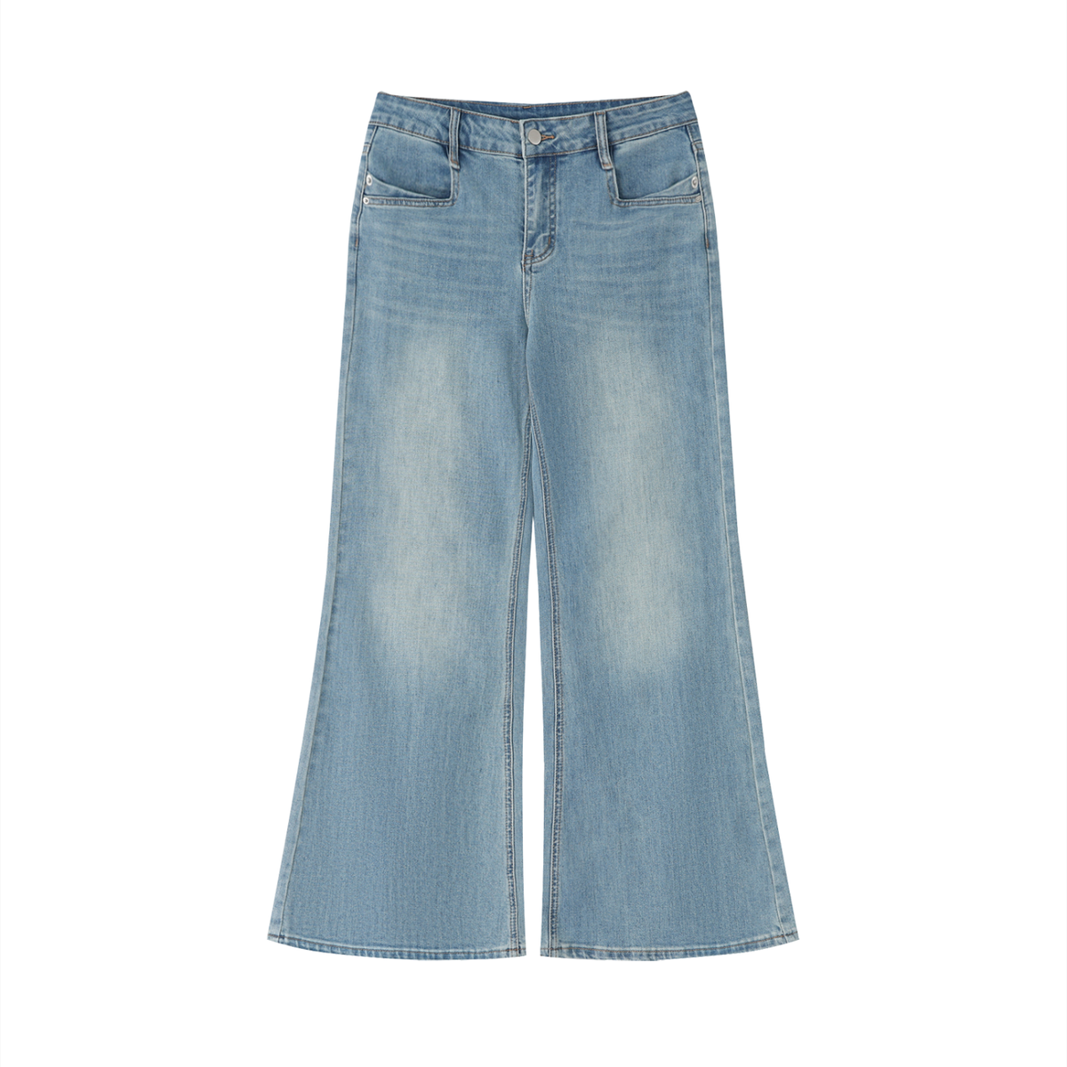 UrbanStar Women's Vintage Flared Leg Jeans