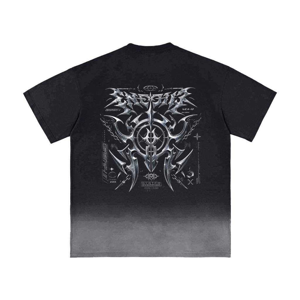 UrbanStar Graphic Y2K Tech Art Sunfade Vintage T-Shirt