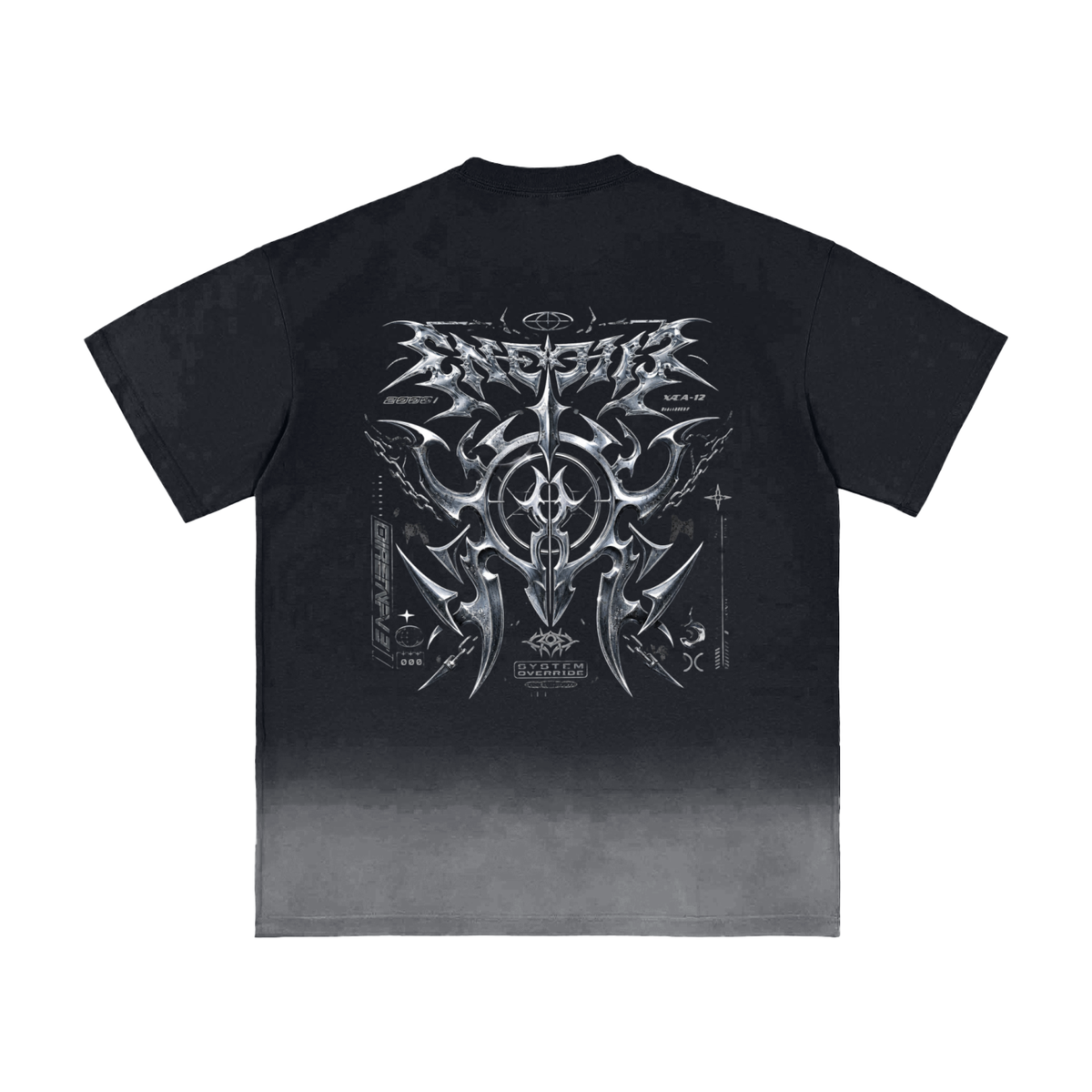 UrbanStar Graphic Y2K Tech Art Sunfade Vintage T-Shirt