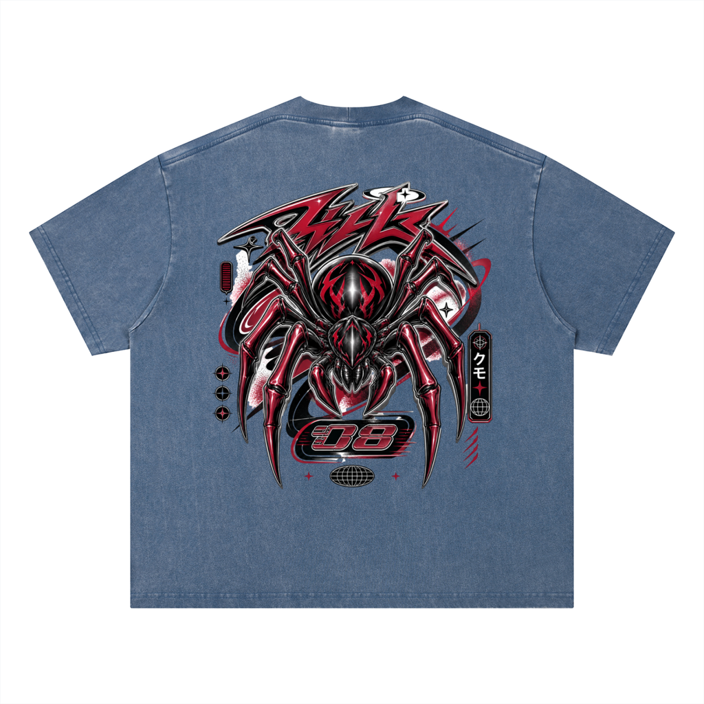 UrbanStar Graphic Tech Spider Vintage Boxy T-Shirt