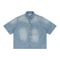 UrbanStar Vintage Boxy Short Denim Shirt