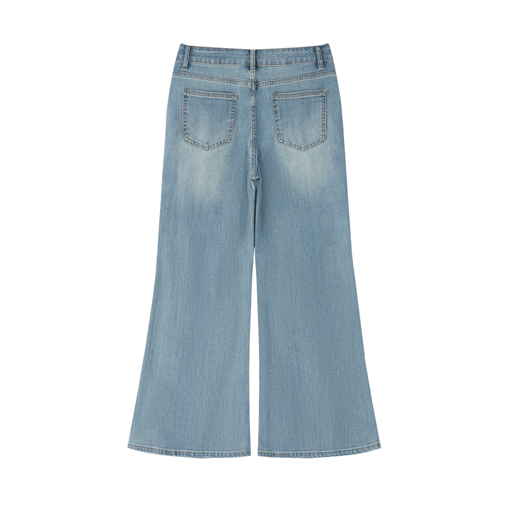 UrbanStar Women's Vintage Flared Leg Jeans