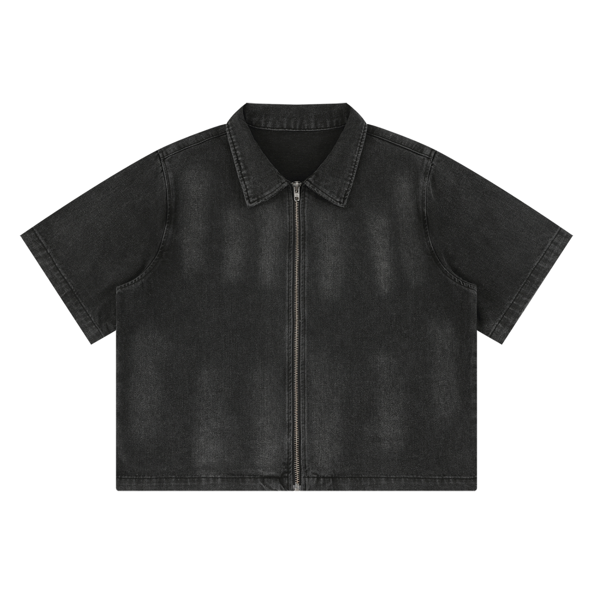 UrbanStar Vintage Full-Zip Denim Shirt