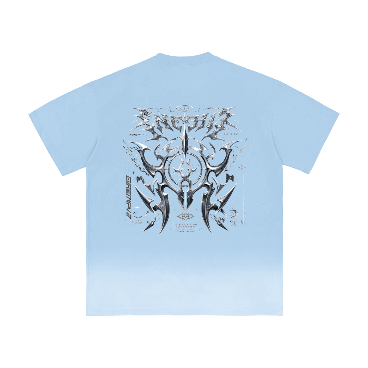 UrbanStar Graphic Y2K Tech Art Sunfade Vintage T-Shirt