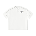 UrbanStar Graphic RaceCar Unisex Oversized Piping Henley T-Shirt