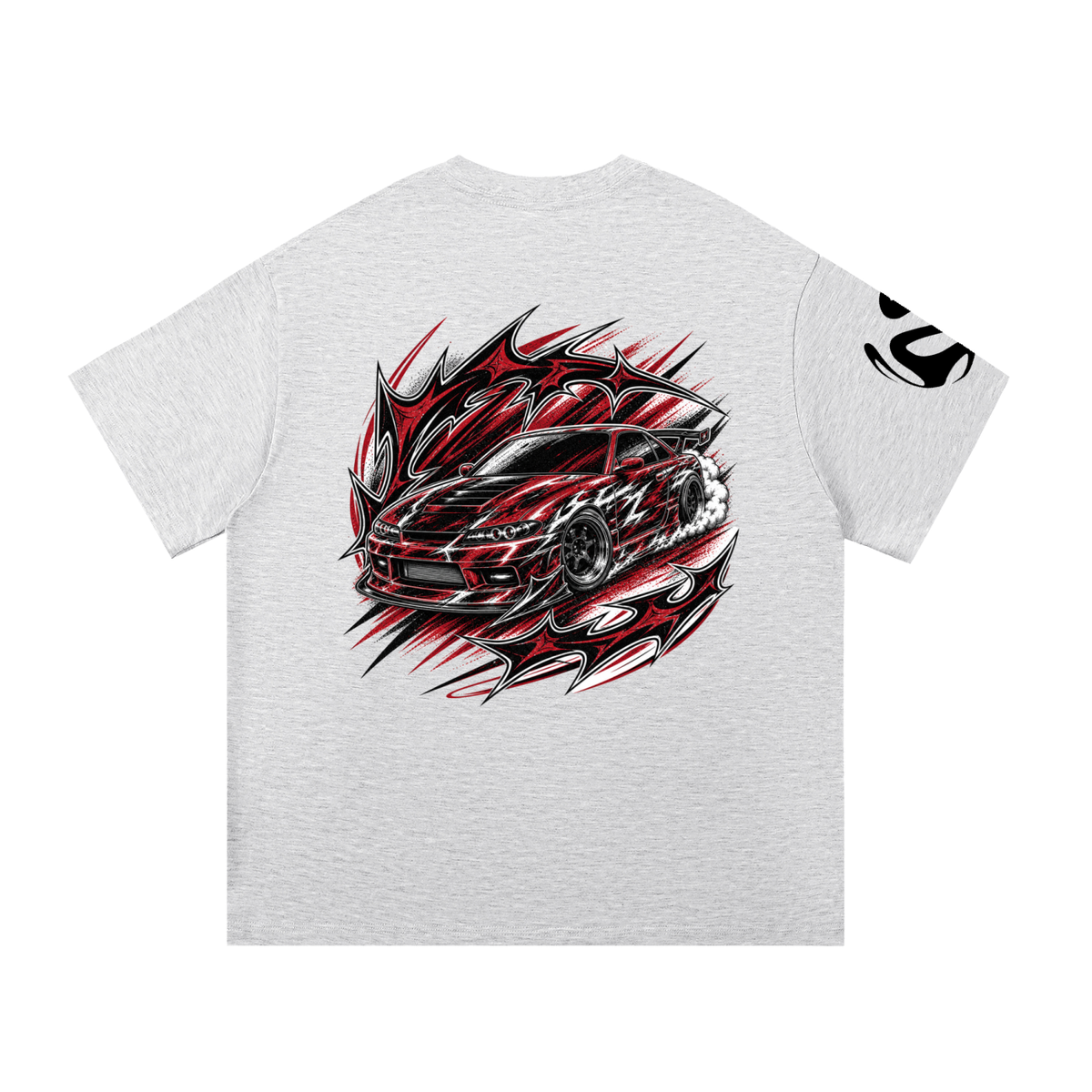 UrbanStar Graphic Red And Black RaceCar Art Essential Cotton T-Shirt