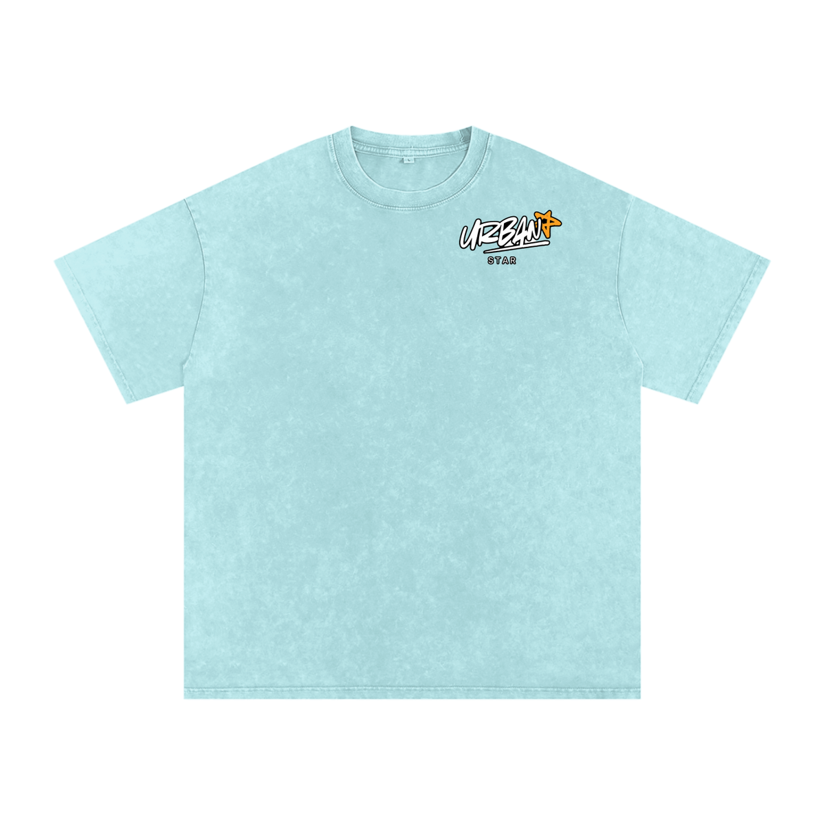 UrbanStar Graphic Y2K Tech Infinity Art Snow Washed Oversized Cotton T-Shirt