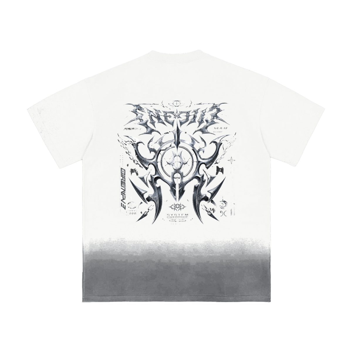 UrbanStar Graphic Y2K Tech Art Sunfade Vintage T-Shirt