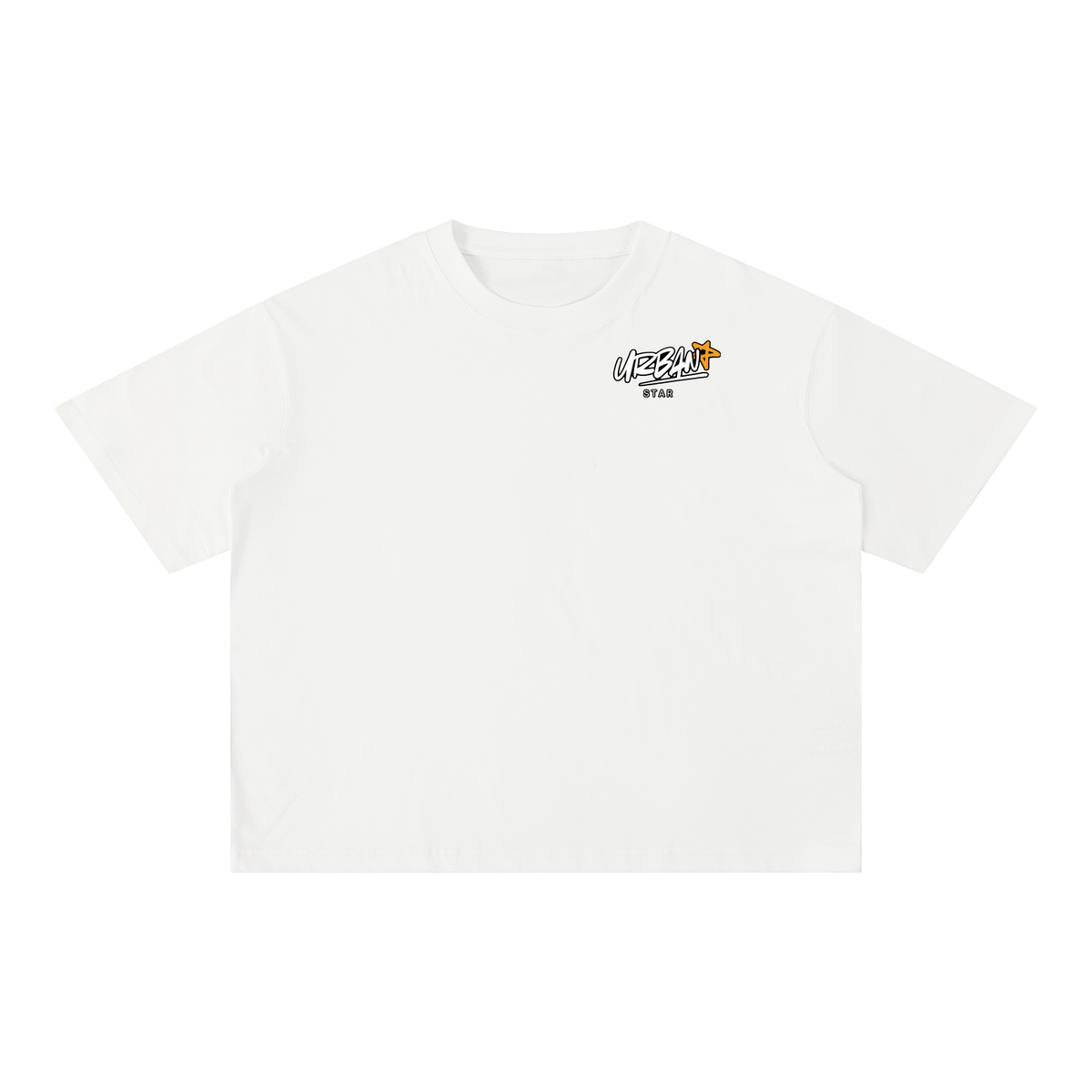 UrbanStar Midnight Sakura Mineral Wash Boxy Cotton T-Shirt