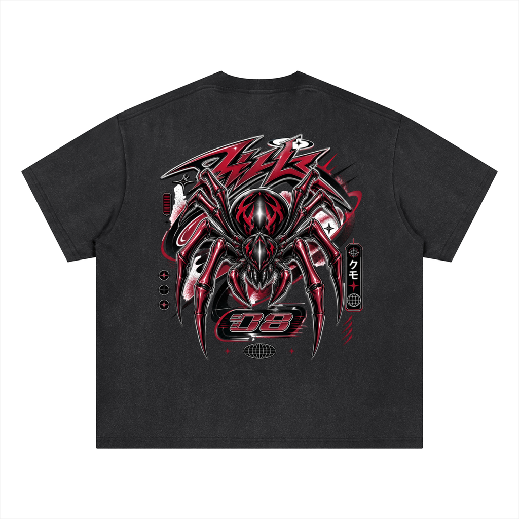 UrbanStar Graphic Tech Spider Vintage Boxy T-Shirt