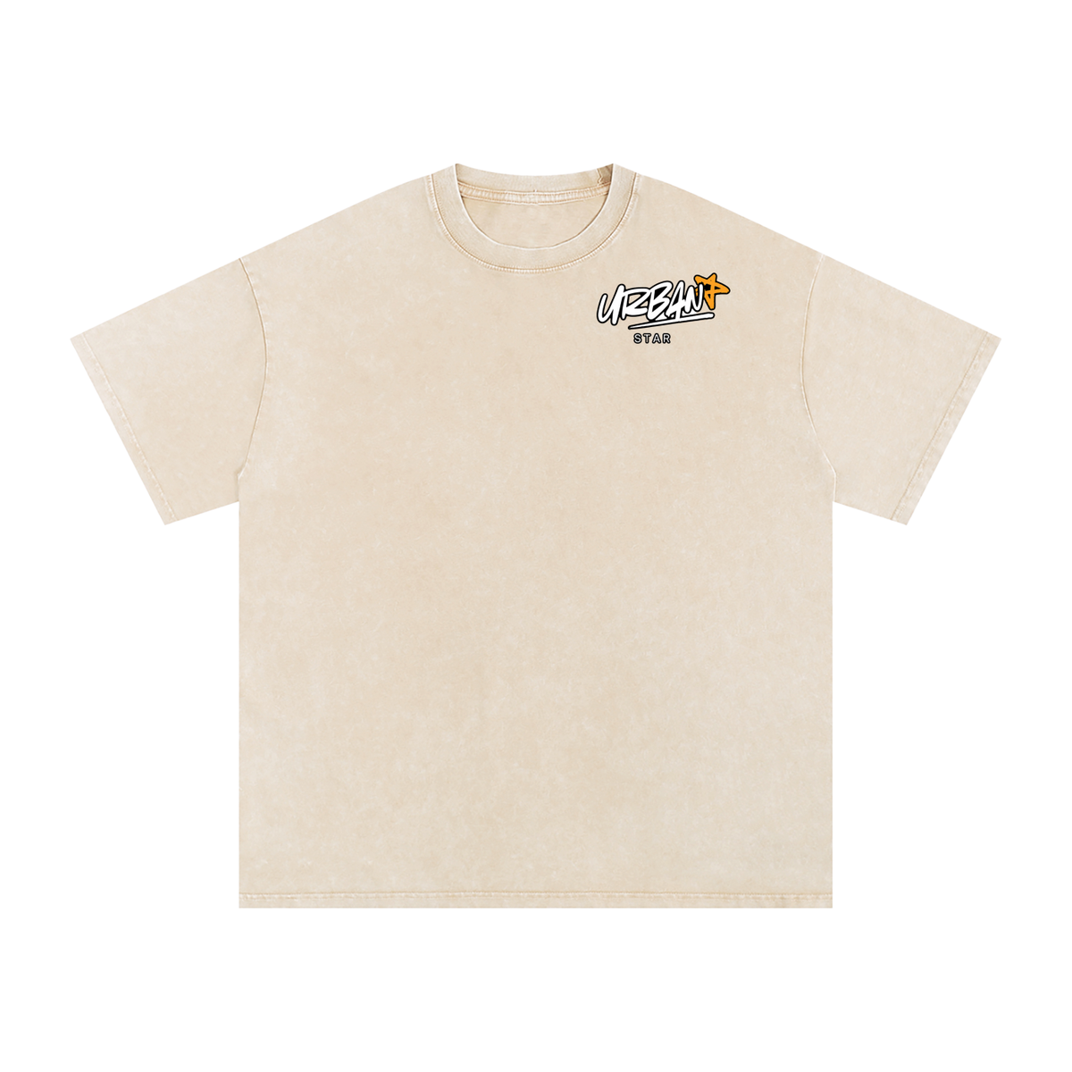 UrbanStar Graphic Y2K Tech Infinity Art Snow Washed Oversized Cotton T-Shirt