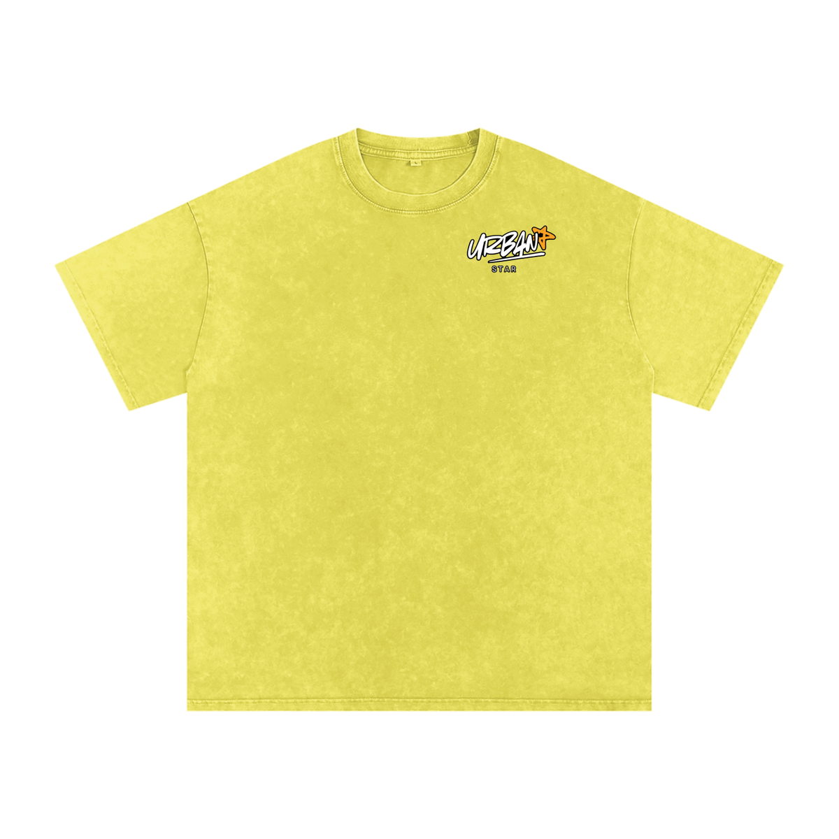 UrbanStar Graphic Born To Race Art Snow Washed Oversized Cotton T-Shirt