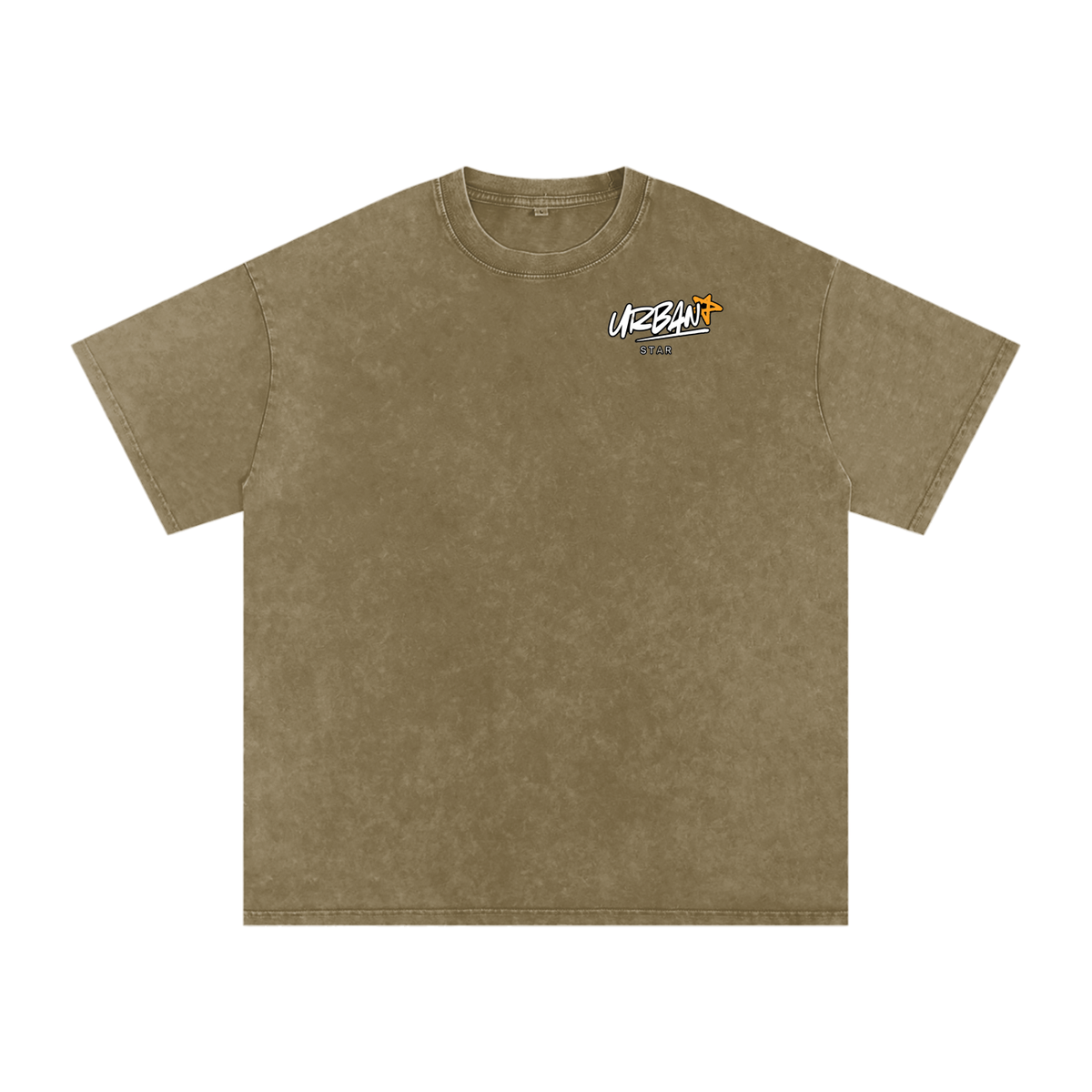UrbanStar Graphic Born To Race Art Snow Washed Oversized Cotton T-Shirt