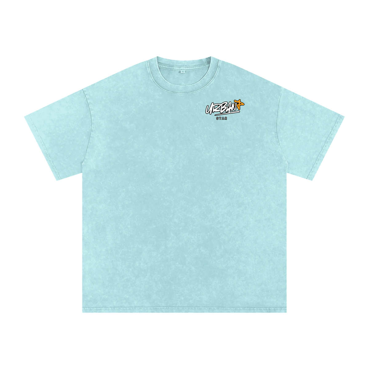 UrbanStar Graphic Born To Race Art Snow Washed Oversized Cotton T-Shirt